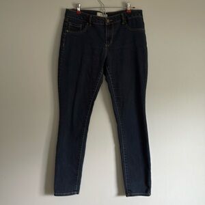 D. Jeans, dark wash, size 12, straight leg